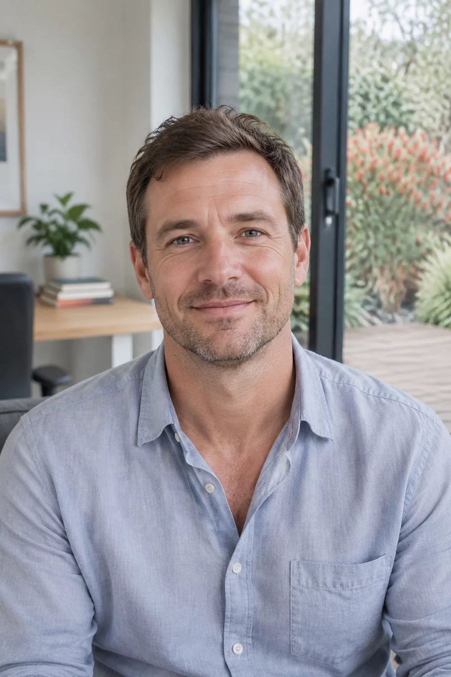 Portrait of the author, Daniel Hughes